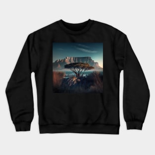 Stylised Table Mountain Crewneck Sweatshirt